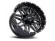 Impact Wheels 806 Gloss Black Milled 6-Lug Wheel; 22x12; -44mm Offset (22-24 Bronco Raptor)