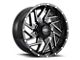 Impact Wheels 809 Gloss Black Milled 6-Lug Wheel; 20x10; -12mm Offset (03-09 4Runner)