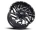 Impact Wheels 809 Gloss Black Milled 6-Lug Wheel; 20x10; -12mm Offset (21-24 Bronco, Excluding Raptor)