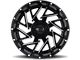 Impact Wheels 809 Gloss Black Milled 6-Lug Wheel; 20x10; -12mm Offset (21-24 Bronco, Excluding Raptor)