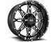Impact Wheels 810 Gloss Black Milled 6-Lug Wheel; 20x10; -12mm Offset (22-24 Bronco Raptor)