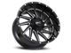 Impact Wheels 811 Gloss Black Milled 6-Lug Wheel; 20x10; -12mm Offset (22-24 Bronco Raptor)