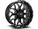 Impact Wheels 813 Gloss Black Milled 6-Lug Wheel; 20x12; -44mm Offset (21-24 Bronco, Excluding Raptor)