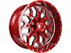 Impact Wheels 813 Red Milled 6-Lug Wheel; 20x10; -12mm Offset (16-23 Tacoma)