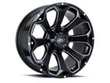 Impact Wheels 817 Gloss Black Milled 6-Lug Wheel; 20x10; -12mm Offset (17-24 Titan)