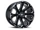Impact Wheels 817 Gloss Black Milled 6-Lug Wheel; 20x10; -12mm Offset (16-23 Tacoma)