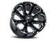 Impact Wheels 817 Gloss Black Milled 6-Lug Wheel; 20x10; -12mm Offset (17-24 Titan)