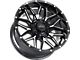 Impact Wheels 819 Gloss Black Milled 6-Lug Wheel; 18x9; 0mm Offset (21-24 Bronco, Excluding Raptor)