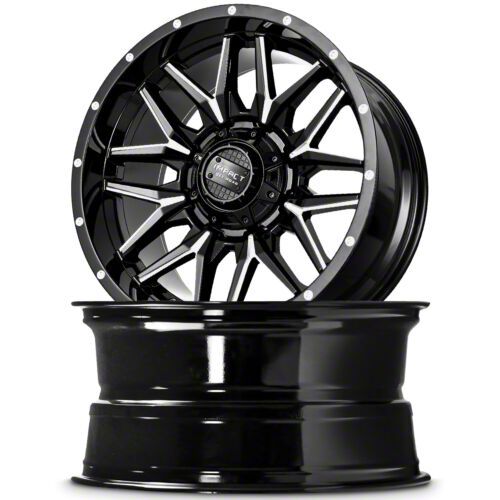 Impact Wheels 819 Gloss Black Milled 6-Lug Wheel; 20x10; -12mm Offset (03-09 4Runner)