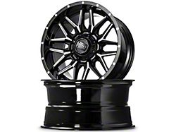 Impact Wheels 819 Gloss Black Milled 6-Lug Wheel; 20x10; -12mm Offset (19-22 Sierra 1500)