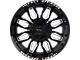 Impact Wheels 827 Gloss Black Milled 6-Lug Wheel; 20x10; -12mm Offset (05-15 Tacoma)