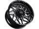 Impact Wheels 829 Gloss Black Milled 6-Lug Wheel; 20x10; -12mm Offset (16-23 Tacoma)