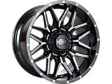Impact Wheels 819 Gloss Black Milled 6-Lug Wheel; 17x9; -12mm Offset (21-24 Bronco, Excluding Raptor)