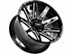 Off-Road Monster M25 Gloss Black Milled 6-Lug Wheel; 20x10; -19mm Offset (10-24 4Runner)