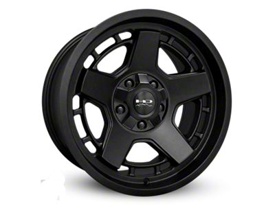 HD Off-Road Wheels Atlas Satin Black 6-Lug Wheel; 17x9; -12mm Offset (22-24 Bronco Raptor)