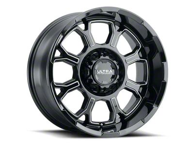 Ultra Wheels Commander Gloss Black Milled 6-Lug Wheel; 17x9; 18mm Offset (2024 Tacoma)