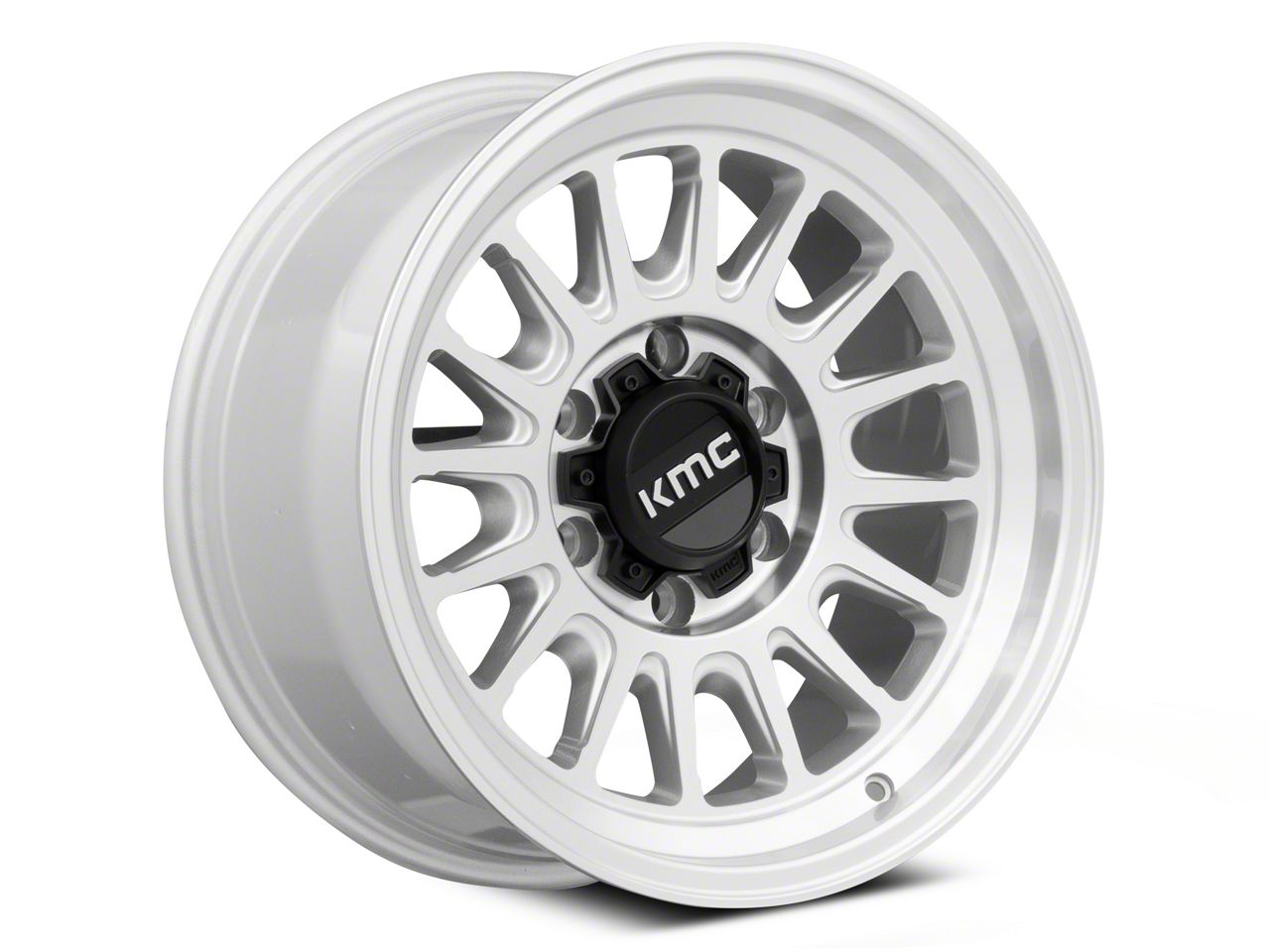 KMC Impact Ol Silver Machined 6Lug Wheel; 17x8.5; 0mm Offset