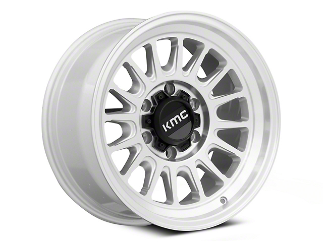 KMC Impact Ol Silver Machined 6-Lug Wheel; 17x8.5; 0mm Offset (07-14 Tahoe)