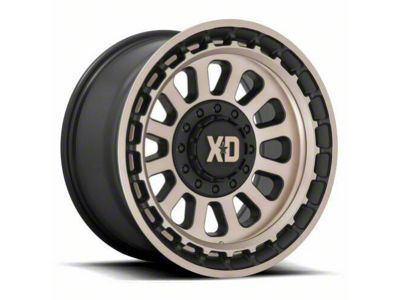 XD Omega Satin Black with Bronze Tint 6-Lug Wheel; 17x9; 18mm Offset (2024 Tacoma)