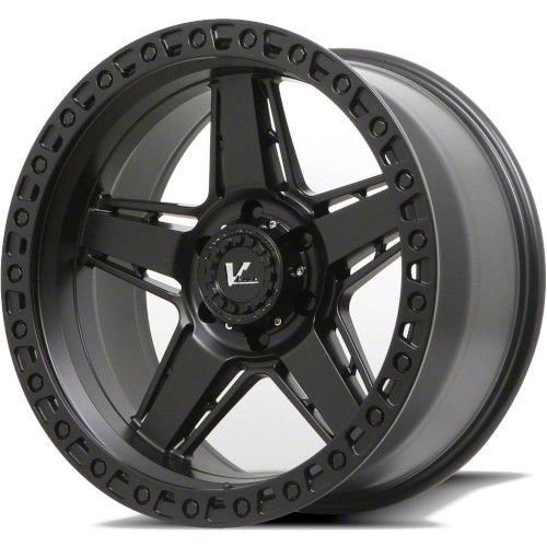 V-Rock Off-Road Wheels Raid Satin Black 6-Lug Wheel; 17x9; 0mm Offset (10-23 4Runner)