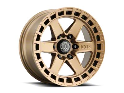 ICON Alloys Raider Satin Brass 6-Lug Wheel; 17x8.5; 0mm Offset (2024 Tacoma)