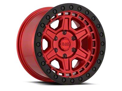 Black Rhino Reno Candy Red with Black Bolts 6-Lug Wheel; 17x9; 0mm Offset (2024 Tacoma)