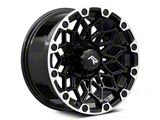 Rovos Wheels Guban Gloss Black Machined 6-Lug Wheel; 17x9; -6mm Offset (99-06 Sierra 1500)