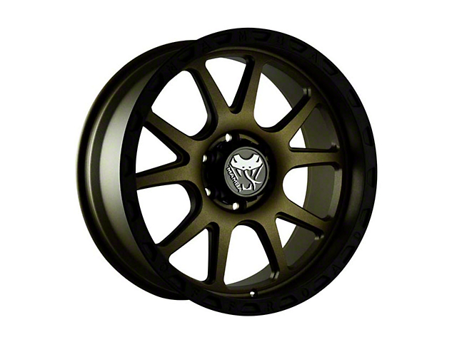 Mamba Offroad Wheels Type M27 Matte Bronze with Black Lip 6-Lug Wheel; 17x9; -12mm Offset (07-14 Tahoe)