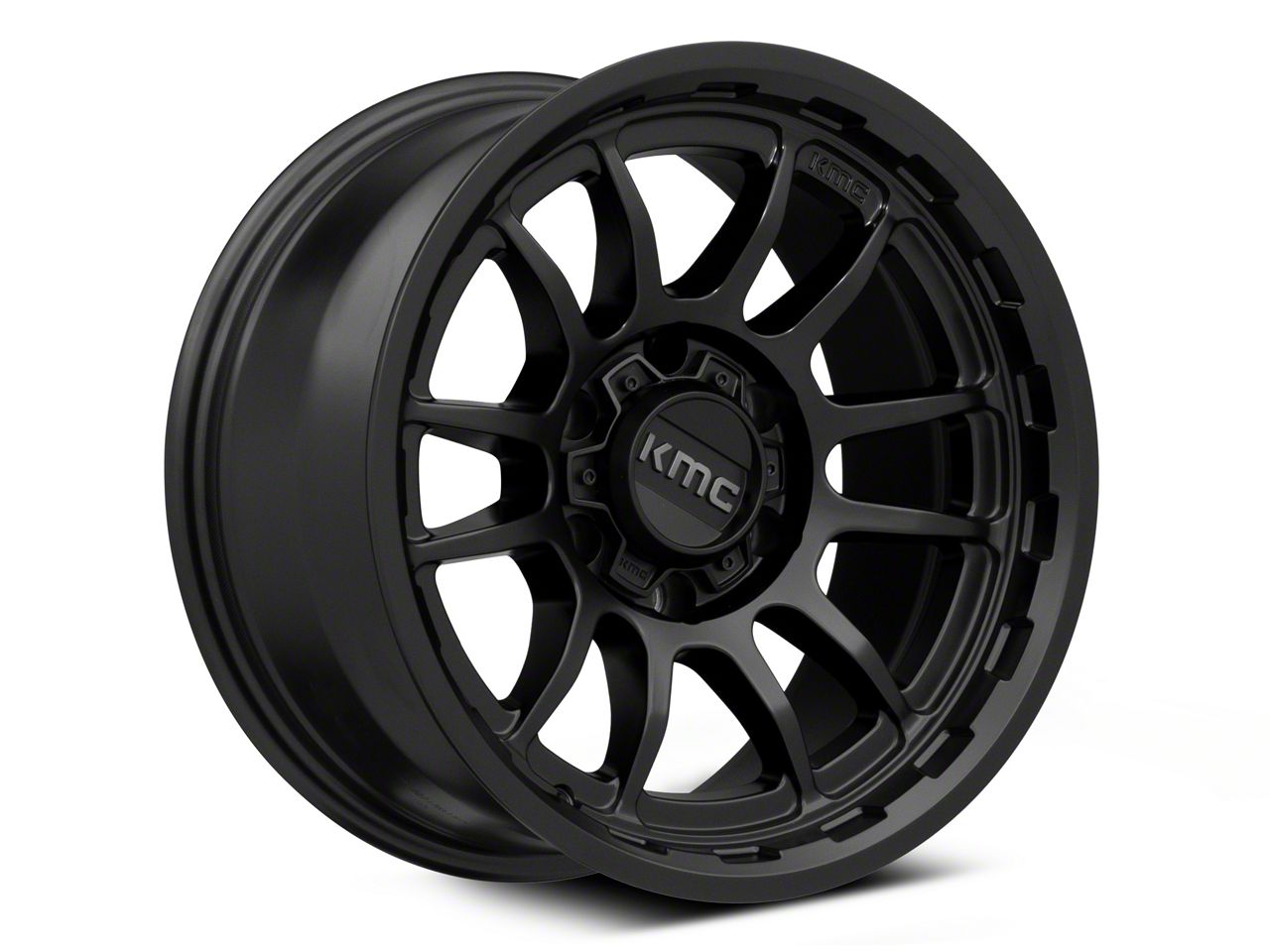 KMC Wrath Satin Black 6-Lug Wheel; 17x8.5; -10mm Offset (10-23 4Runner)