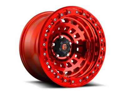 Fuel Wheels Zephyr Beadlock Candy Red 6-Lug Wheel; 17x9; -15mm Offset (2024 Tacoma)
