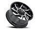 Vision Off-Road Prowler Gloss Black Machined 6-Lug Wheel; 20x9; -12mm Offset (16-24 Titan XD)