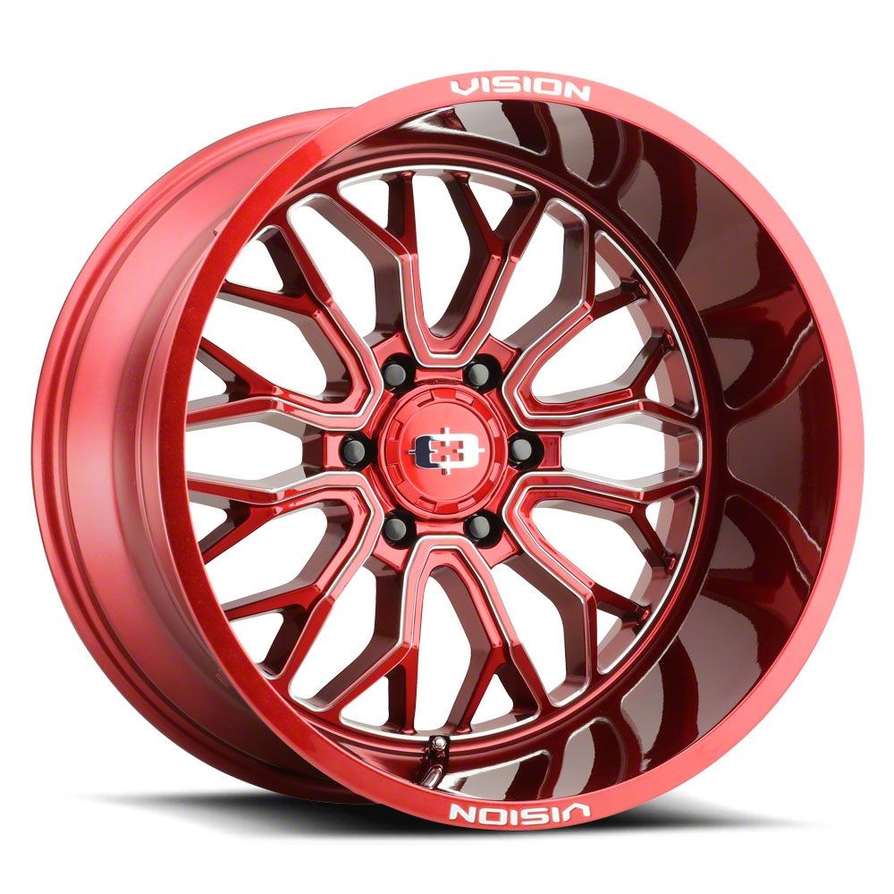 Vision Wheel RAM 1500 Riot Red Tint Milled 6-Lug Wheel; 20x10; -25mm ...