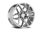 OE Concept GMC Snowflake Replica Chrome 6-Lug Wheel; 24x10; 24mm Offset (07-13 Silverado 1500)