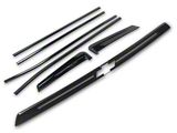 Chrome Delete Trunk Molding and Window Sill Trim; Gloss Black (21-26 Tahoe)