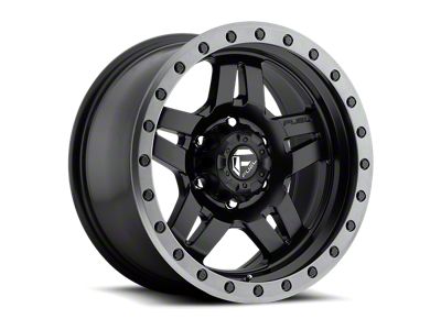 Fuel Wheels Anza Matte Black with Anthracite Ring 6-Lug Wheel; 18x9; 1mm Offset (16-24 Titan XD)