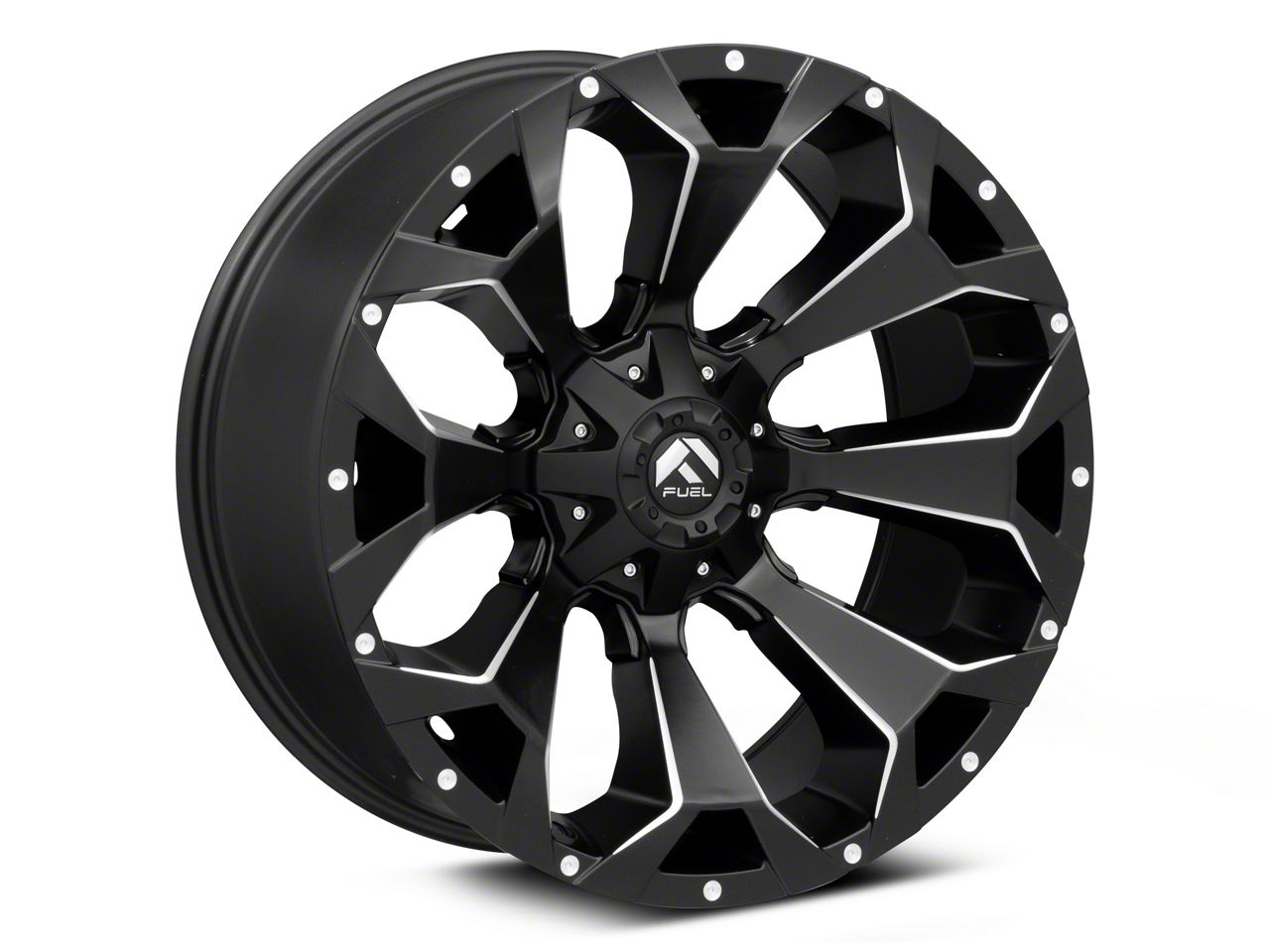 Fuel Wheels Titan XD Assault Matte Black Milled 6Lug Wheel; 22x12