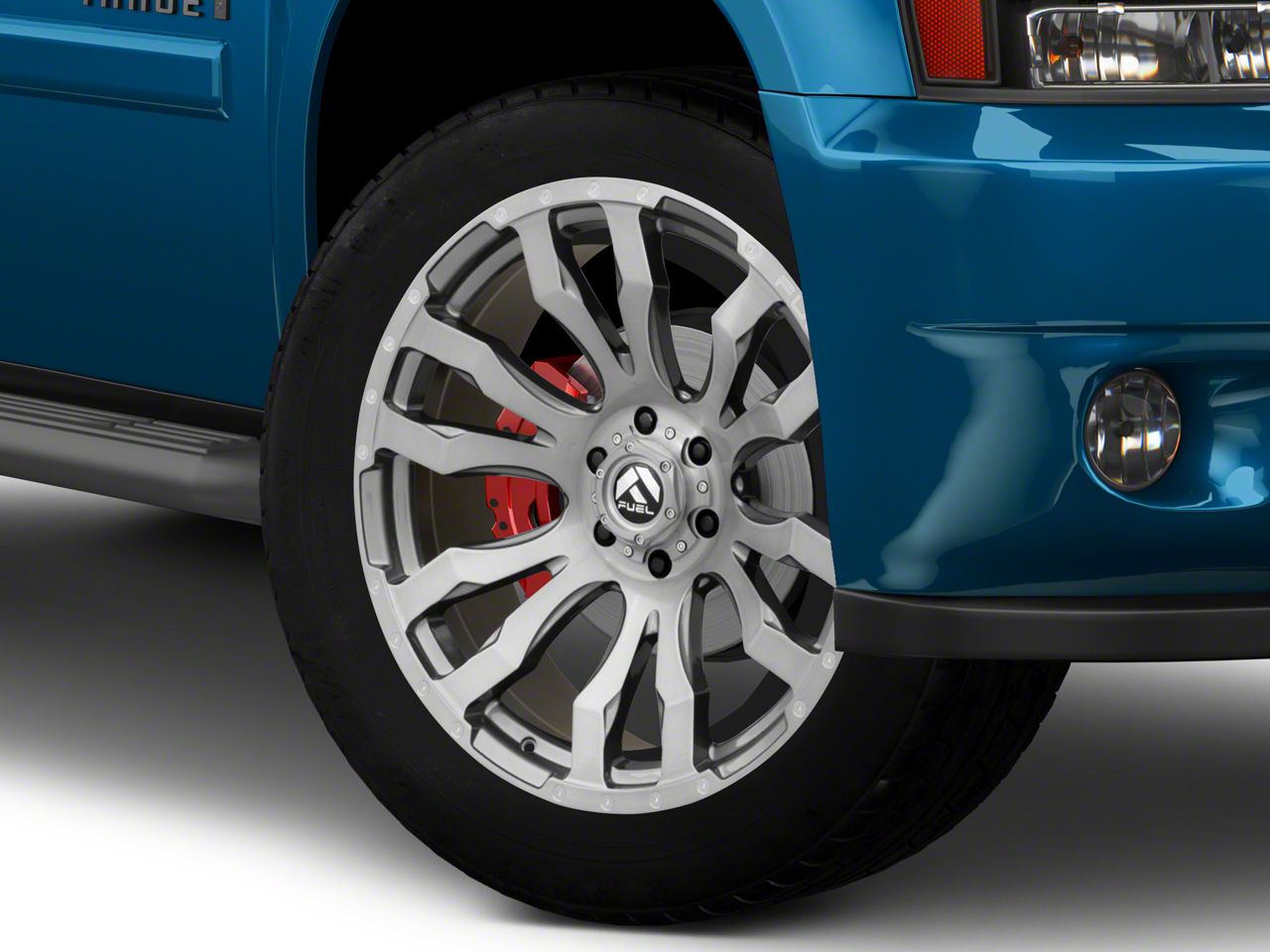 Fuel Wheels Tahoe Blitz Platinum Brushed Gunmetal 6Lug Wheel; 22x10