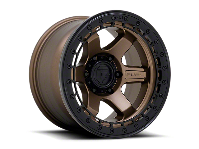Fuel Wheels Block Beadlock Matte Bronze 6-Lug Wheel; 17x8.5; 0mm Offset (07-14 Tahoe)