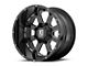XD Buck 25 Gloss Black Milled 6-Lug Wheel; 20x10; -24mm Offset (16-24 Titan XD)