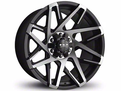 HD Off-Road Wheels Canyon Satin Black Machined 6-Lug Wheel; 20x10; -25mm Offset (2024 Tacoma)