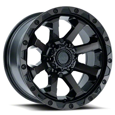 American Outlaw Wheels Yukon Capone Gloss Black with Dark Tint 6-Lug ...