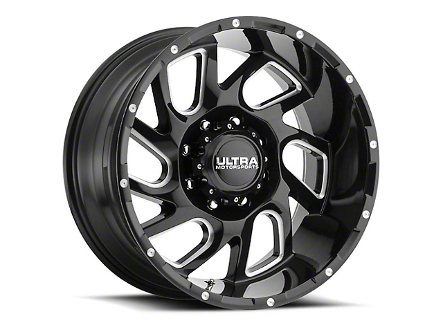 Ultra Carnage Gloss Black Milled 6-Lug Wheel; 20x9; 18mm Offset (07-14 Tahoe)