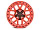 Weld Off-Road Cinch Beadlock Candy Red 6-Lug Wheel; 17x9; -12mm Offset (22-24 Bronco Raptor)