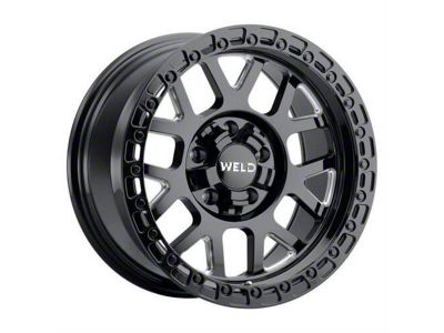 Weld Off-Road Cinch Gloss Black Milled 6-Lug Wheel; 20x10; 13mm Offset (22-24 Bronco Raptor)