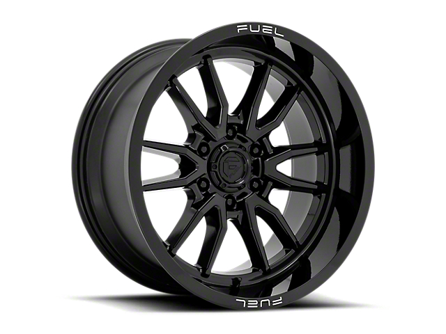 Fuel Wheels Clash Gloss Black 6-Lug Wheel; 18x9; 1mm Offset (16-23 Titan XD)