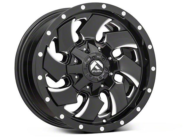 Fuel Wheels Cleaver Gloss Black Milled 6-Lug Wheel; 22x12; -44mm Offset (16-23 Titan XD)