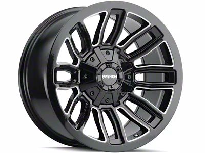 Mayhem Wheels Decoy Gloss Black Milled 6-Lug Wheel; 20x9; 0mm Offset (16-24 Titan XD)