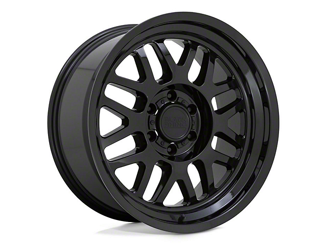 Black Rhino Delta Gloss Black 6-Lug Wheel; 18x9.5; 12mm Offset (16-23 Titan XD)