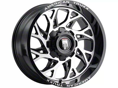 American Truxx Destiny Gloss Black Machined 6-Lug Wheel; 20x9; 0mm Offset (04-15 Titan)