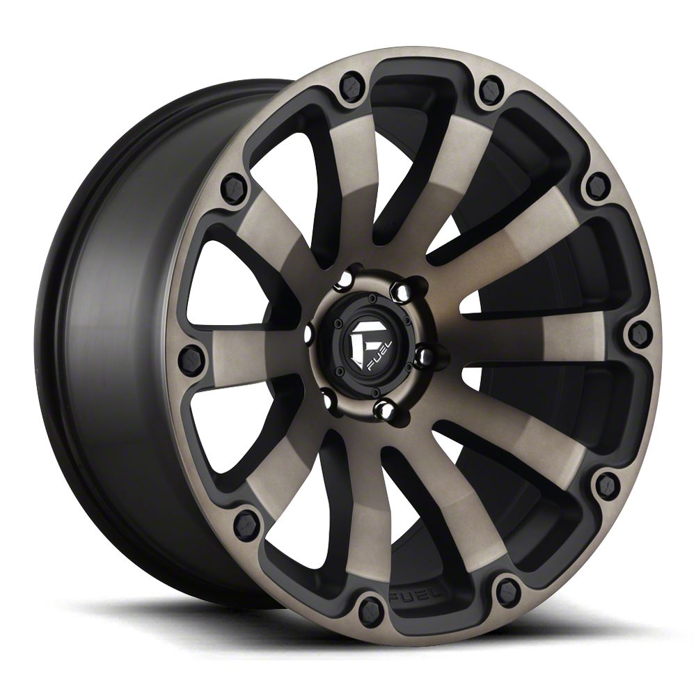 Fuel Wheels Diesel Matte Black Double Dark Tint 6-Lug Wheel; 20x10; -18mm Offset (16-23 Titan XD)